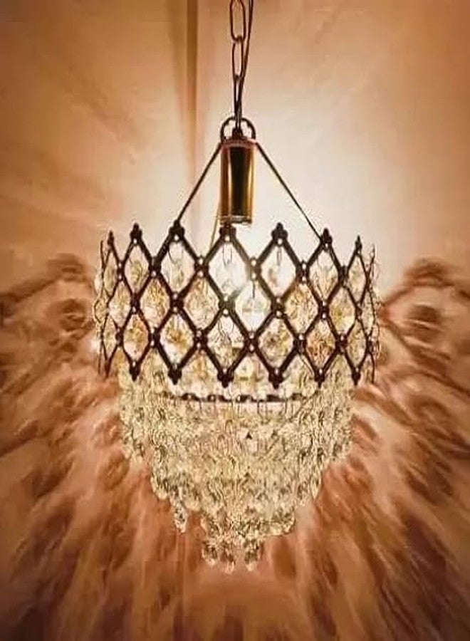 MFN Modern S1 Crystal Small 160 mm Chandelier for Home Decoration | Jhoomar for Living Room and for Restaurant - Image 1